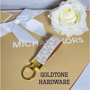 Michael kors KEYCHAIN HOLDER GOLDTONE HARDWARE